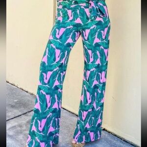 Patti Biggs Banana Leaf Palazzo Pants